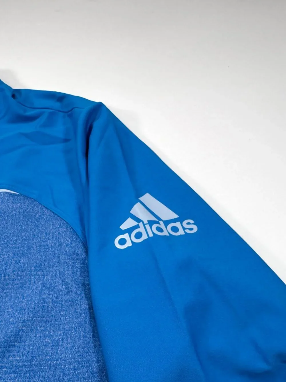 Adidas Golf Go-To 1/4 Zip Large Blue Long Sleeve Pullover NEW NWT - Picture 3 of 5